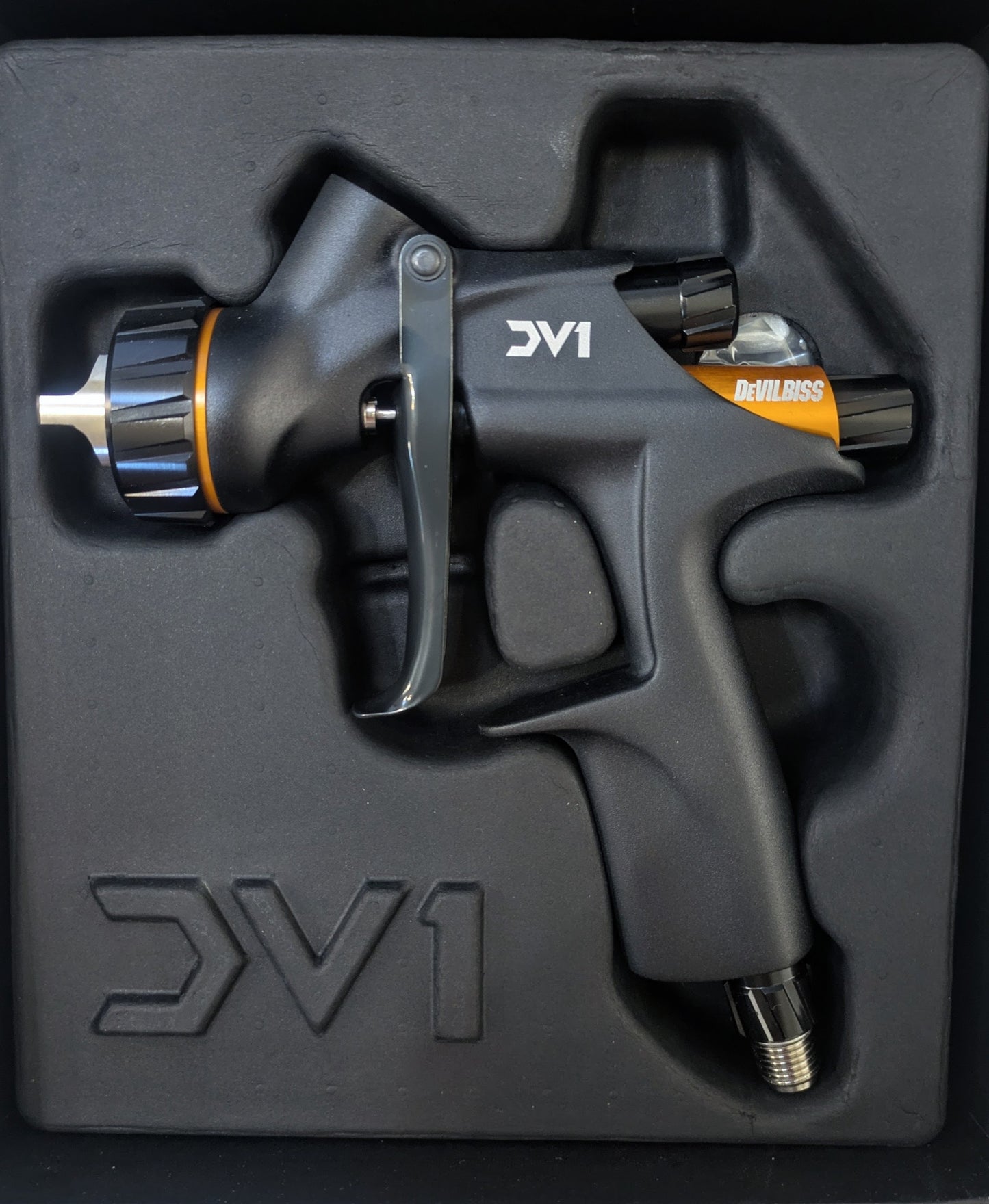 DeVILBISS DV1 Non-Digital 1.2mm Clearcoat Spray Gun & Cup Kit