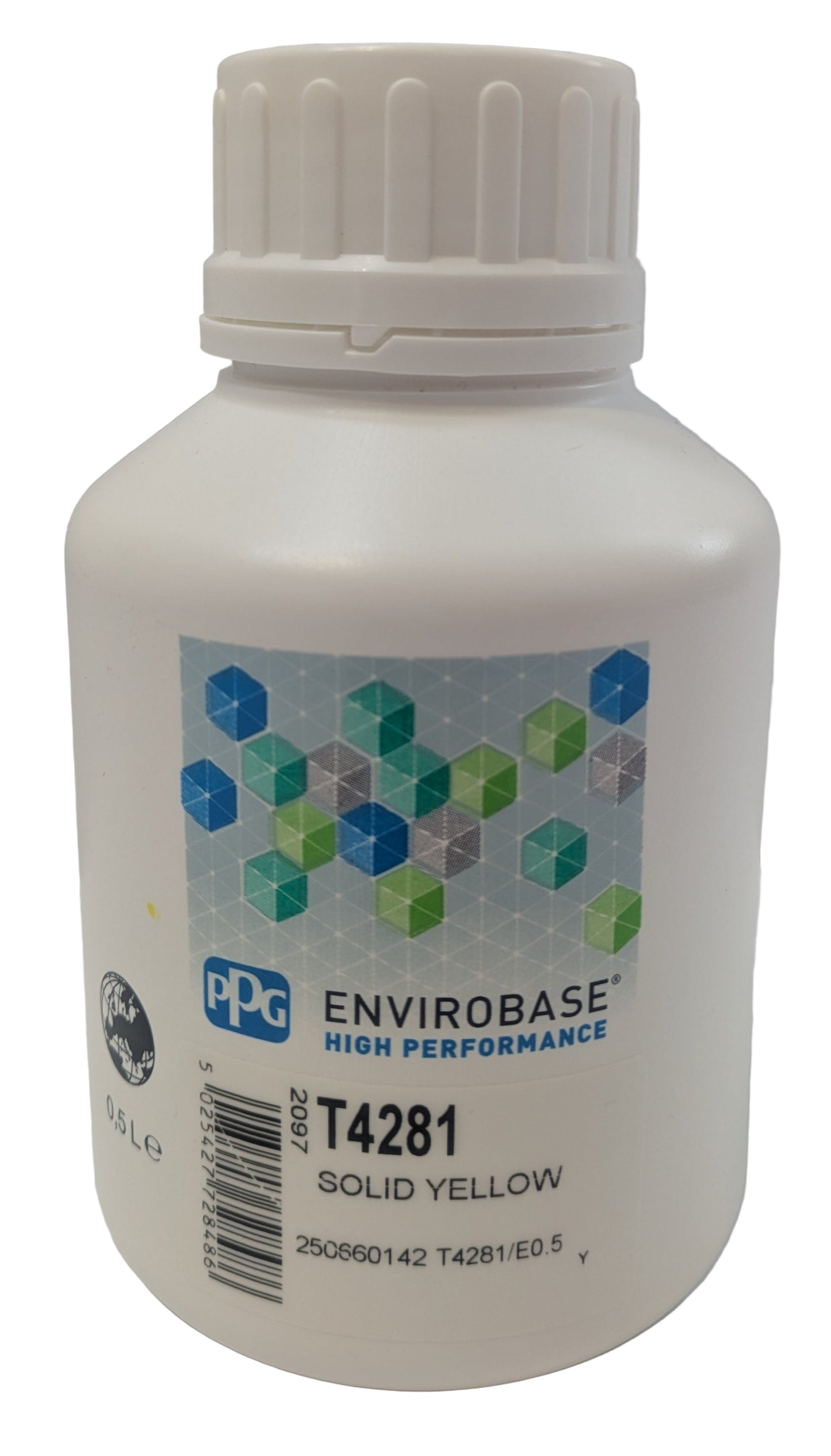 PPG T4281 Solid Yellow Envirobase High Performance Automotive Paint Tint - 0.5 L