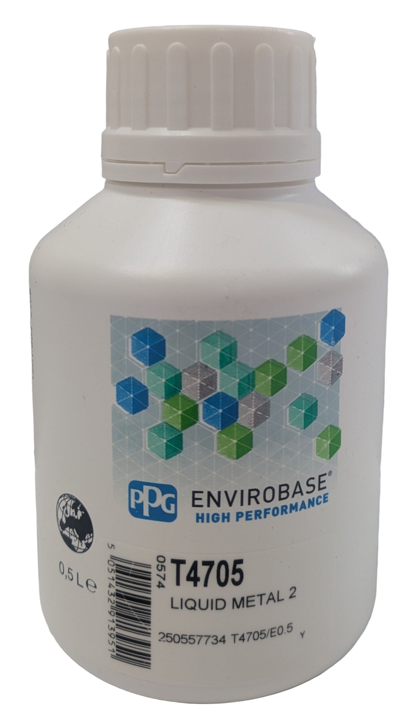 PPG T4705 Liquid Metal 2 Envirobase High Performance Automotive Paint Tint - 0.5 Liter