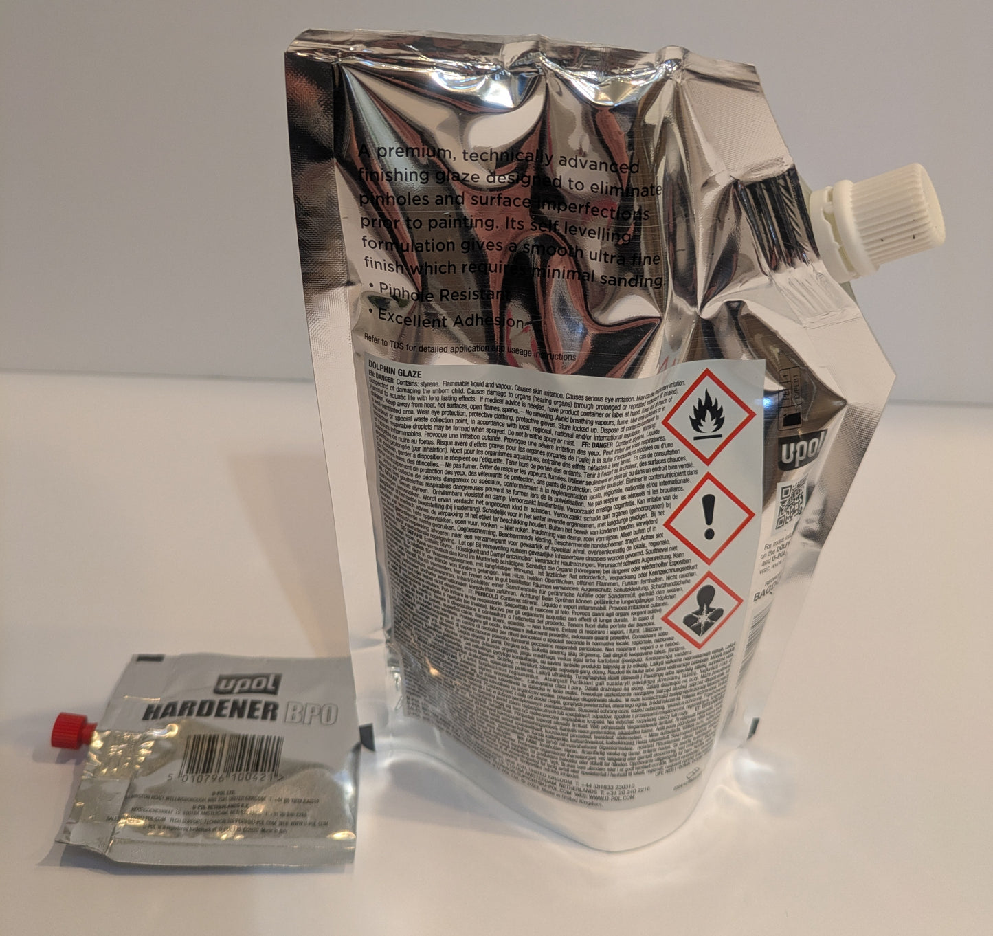 2 pouches - 440 ml Dolphin Glaze Brushable Ultra Fine Finishing Glaze