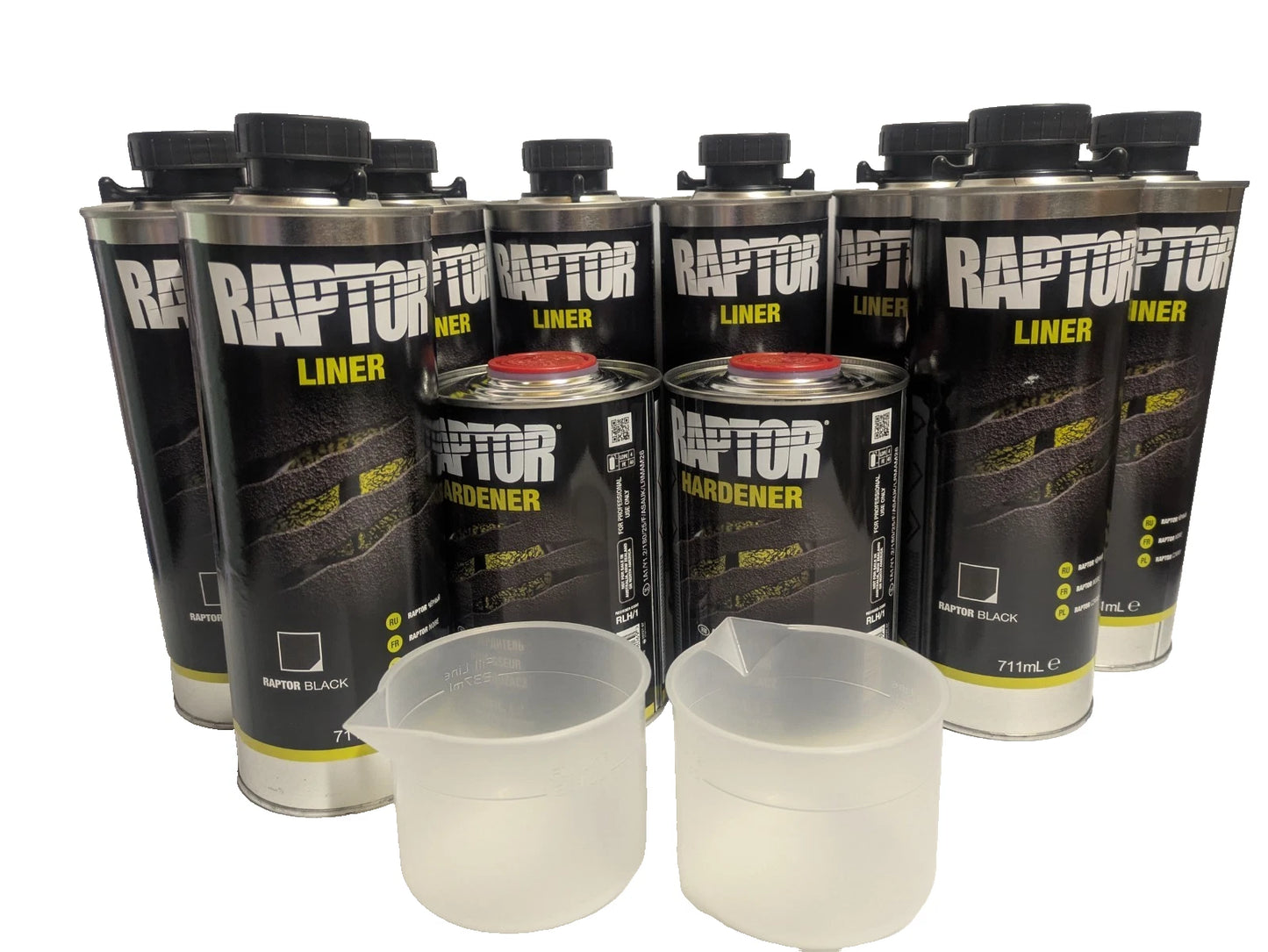 2 gallon Upol Black Raptor Kit With Spray Gun
