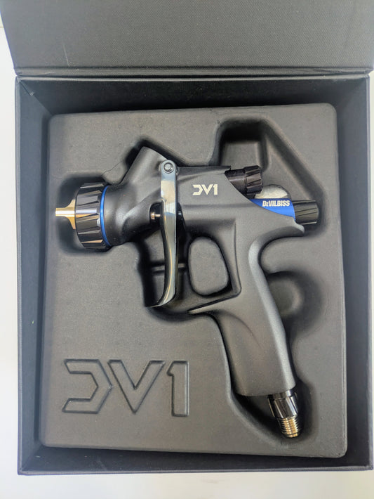 DeVilbiss DV1-C-000-13-B+ 1.3mm Basecoat HVLP Spray Gun
