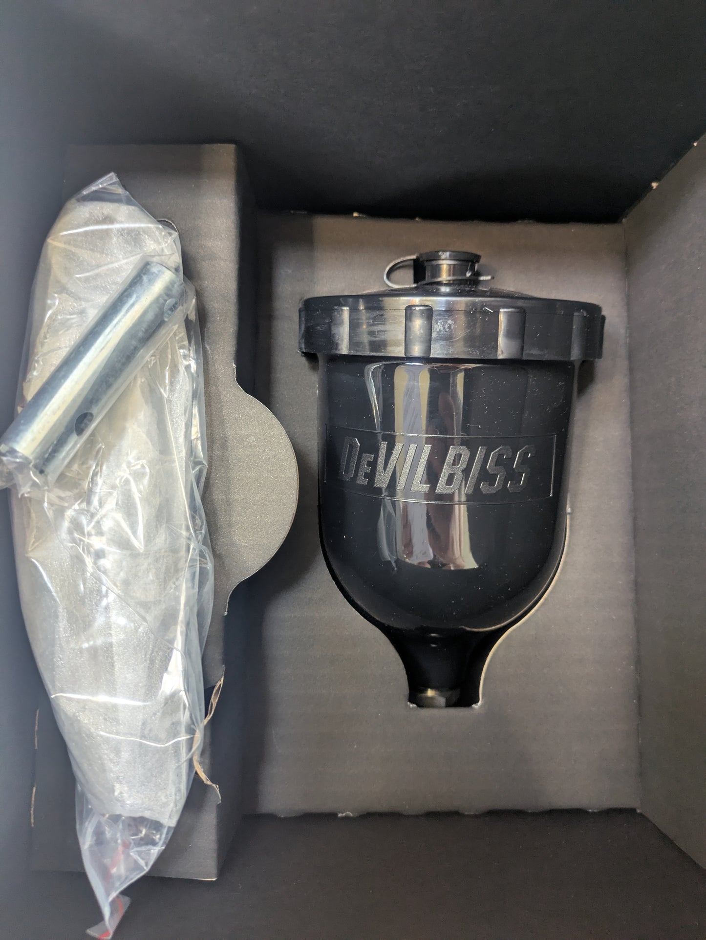 DeVilbiss DV1-C-000-13-B+ 1.3mm Basecoat HVLP Spray Gun