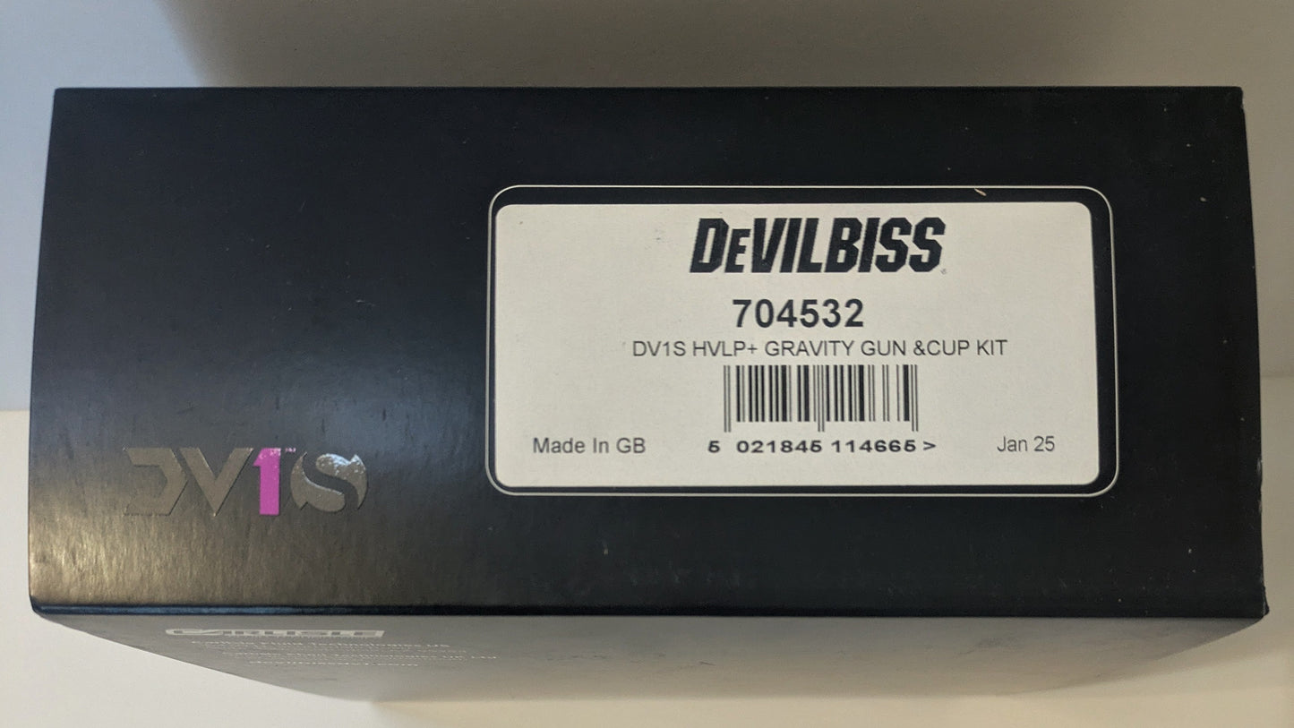 DeVILBISS DV1S Detail Smart Repair Paint Spray Gun with Cup 704532