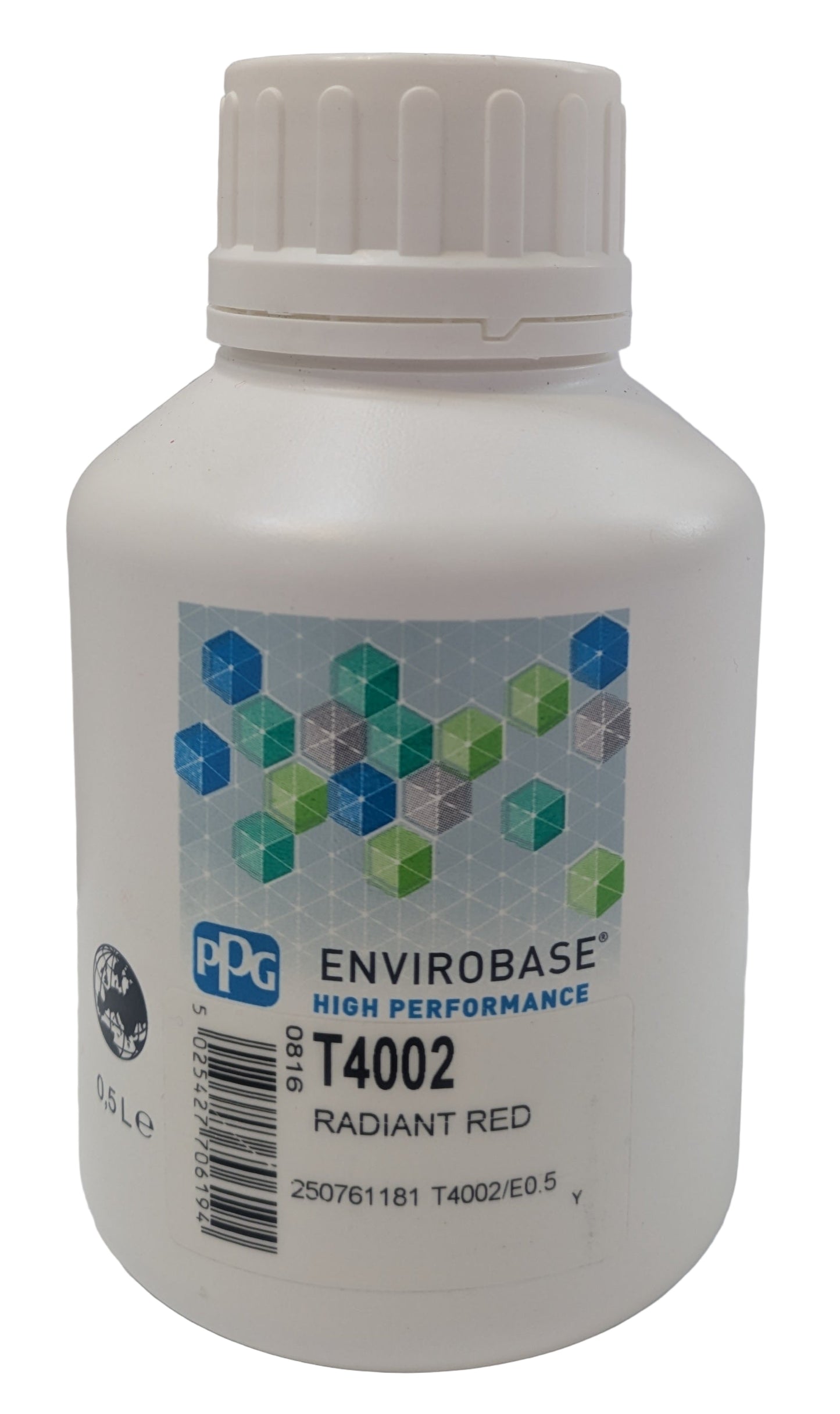 PPG T4002 Radiant Red Envirobase High Performance Automotive Paint Tint - 0.5 L