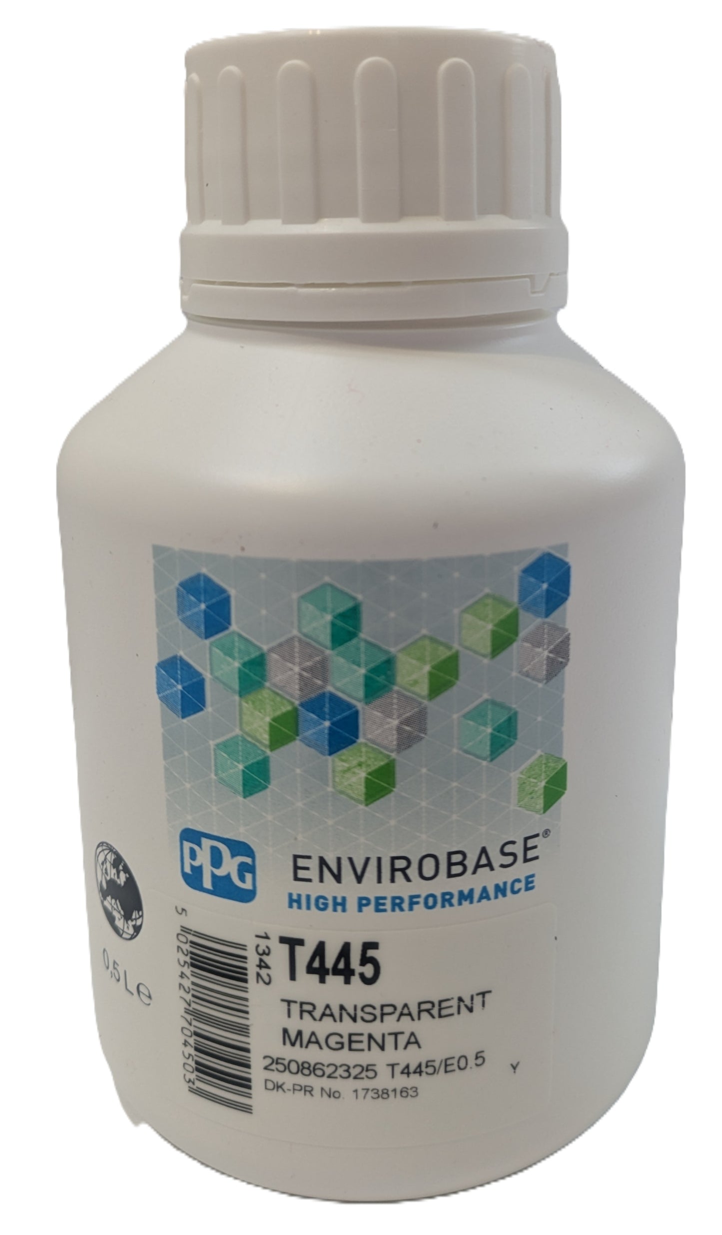 PPG T445 Transparent Magenta Envirobase High Performance Automotive Paint Tint - 0.5L