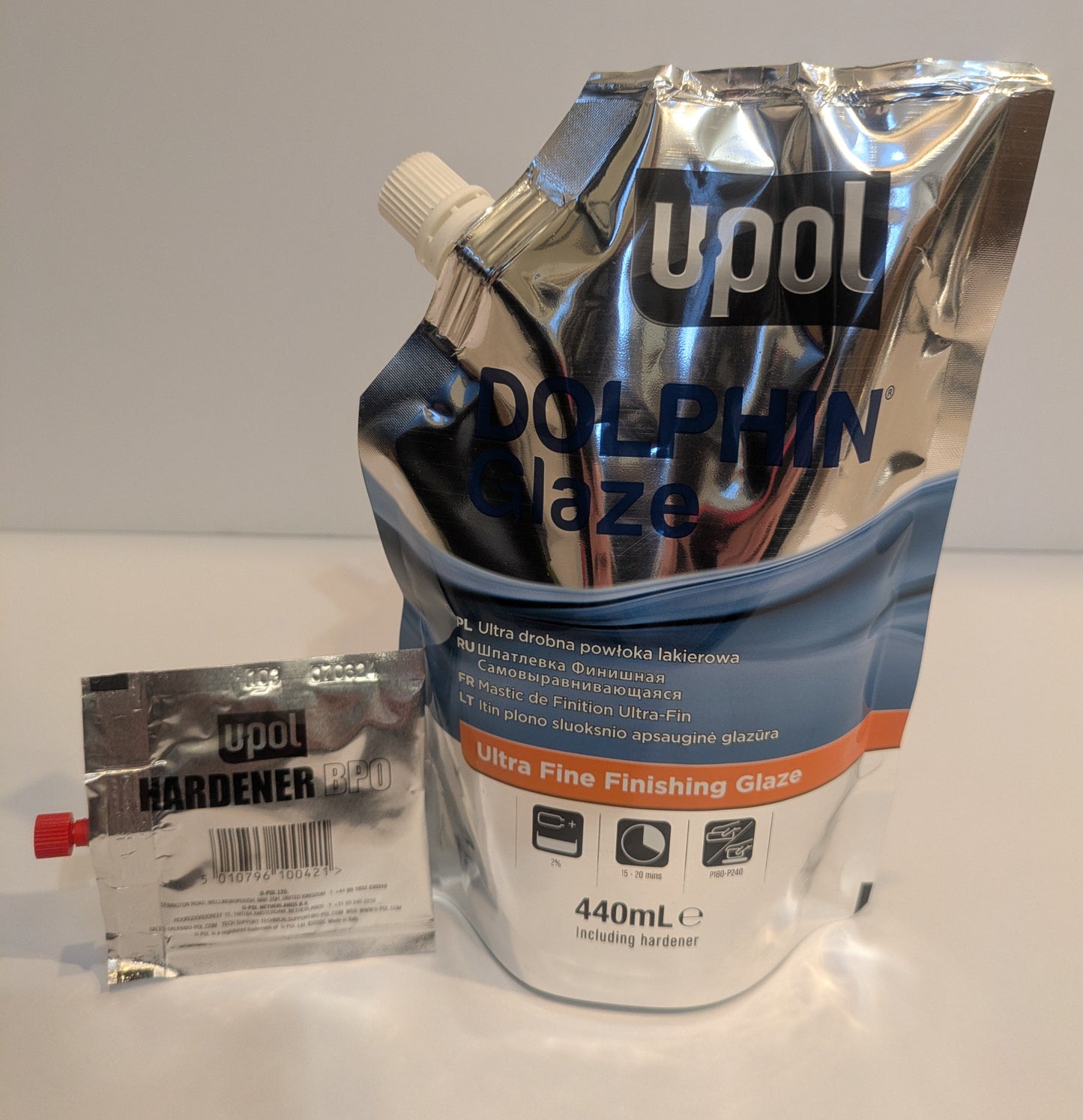 10 pouches - 440 ml Dolphin Glaze Brushable Ultra Fine Finishing Glaze