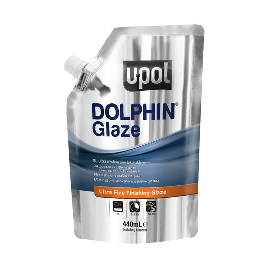 2 pouches - 440 ml Dolphin Glaze Brushable Ultra Fine Finishing Glaze