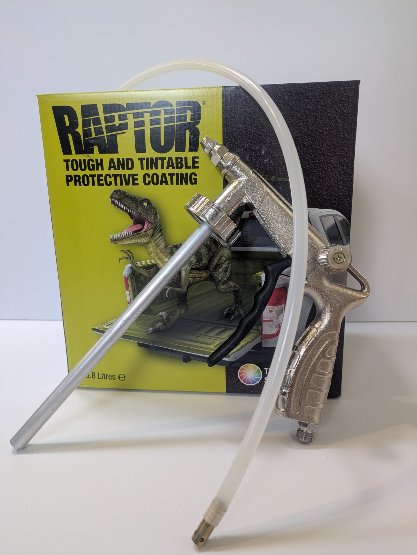 3.8ltr (1 gallon) Upol Tintable Raptor Kit With Spray Gun